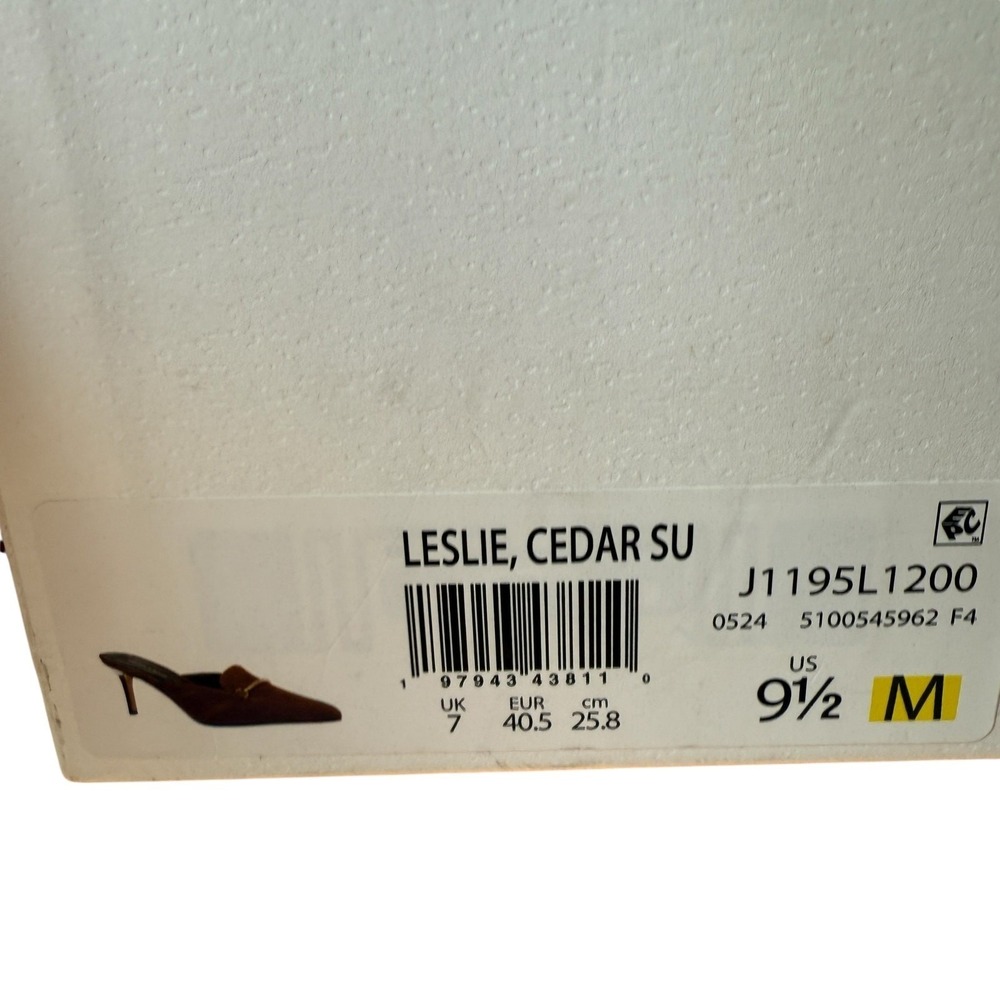 Veronica Beard Leslie suede mule brown. 9.5 NWT heel - Picture 12 of 12